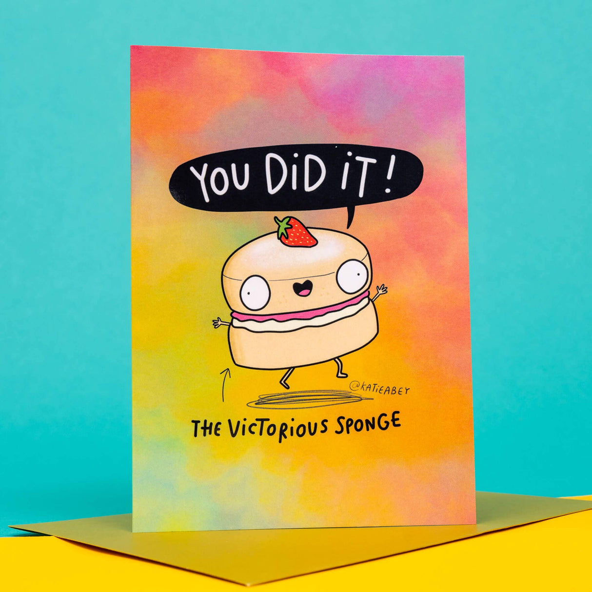 The Victorious Sponge A6 Greeting Card