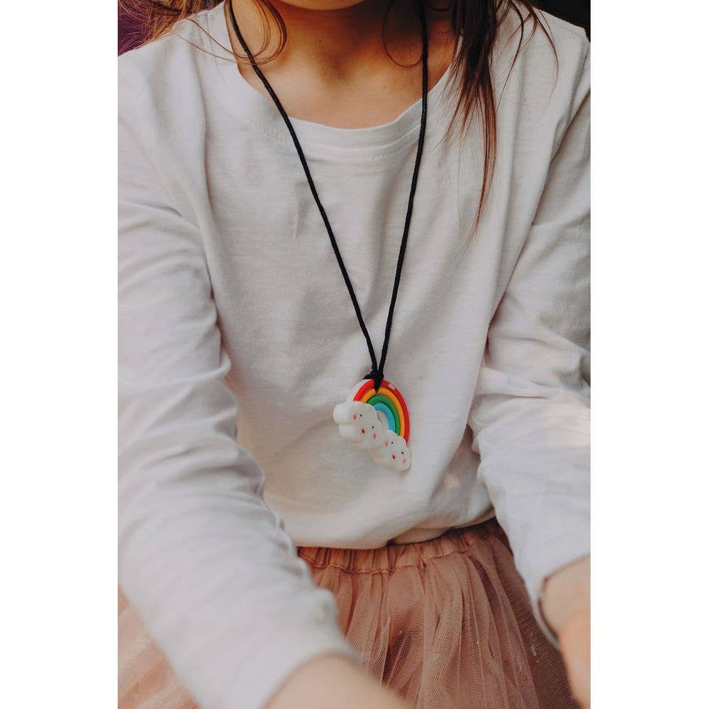 Jellystone Designs Rainbow Pendant Chewsafe Jewellery