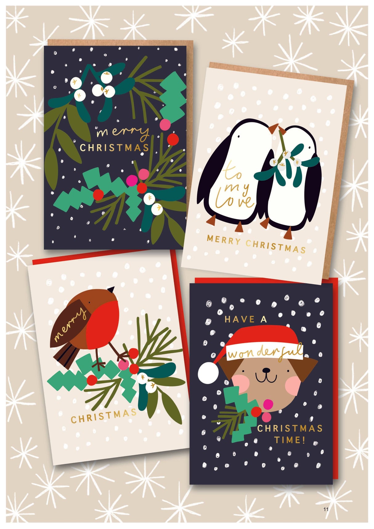 To My Love Penguin Christmas Card