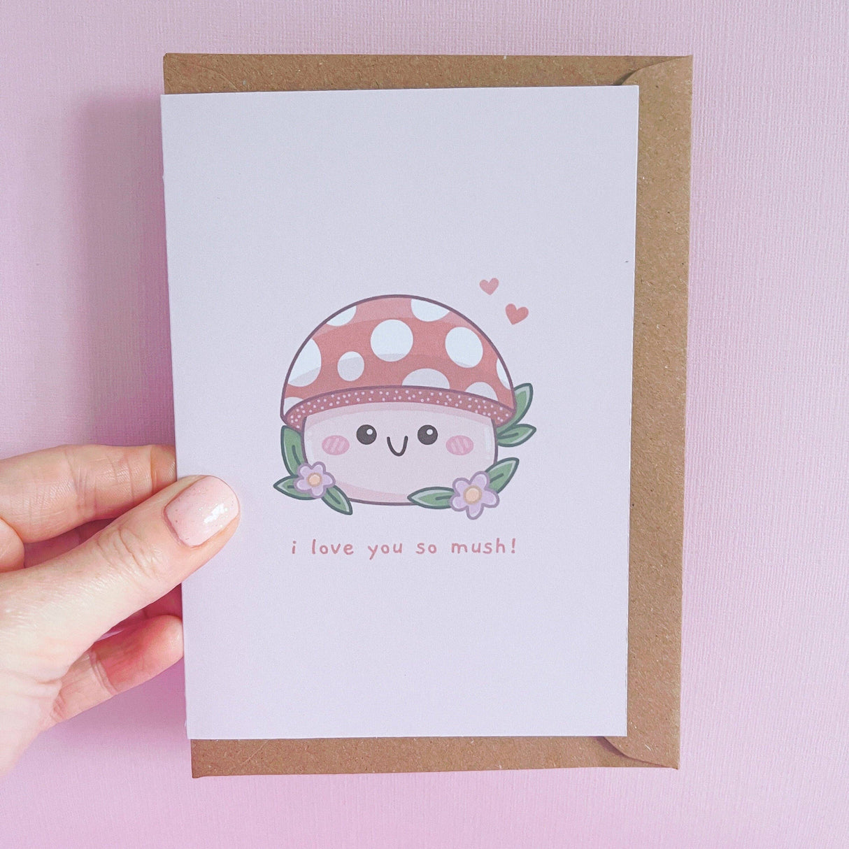 I Love You So Mush Card With Envelope