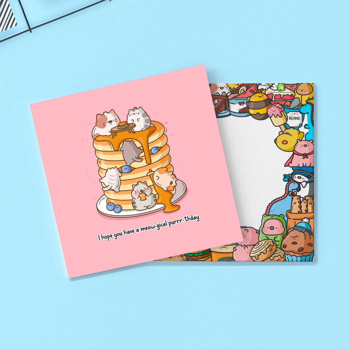 Pancake Cats Card | Birthday Card | Greeting Card