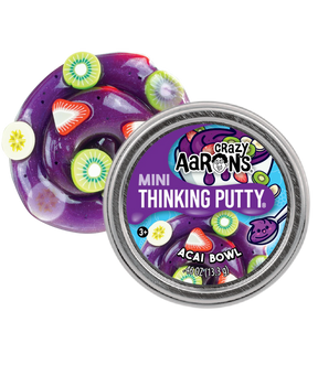 Crazy Aaron's Mini Thinking Putty tin in Acai Bowl design