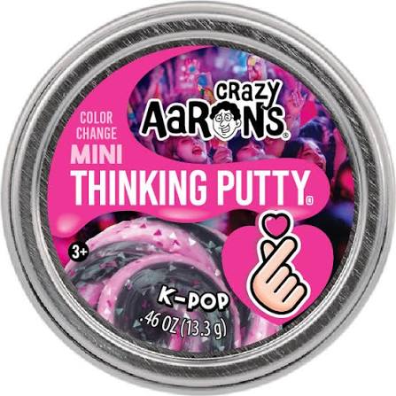 Crazy Aaron's Mini Thinking Putty container with K-Pop theme on a white background