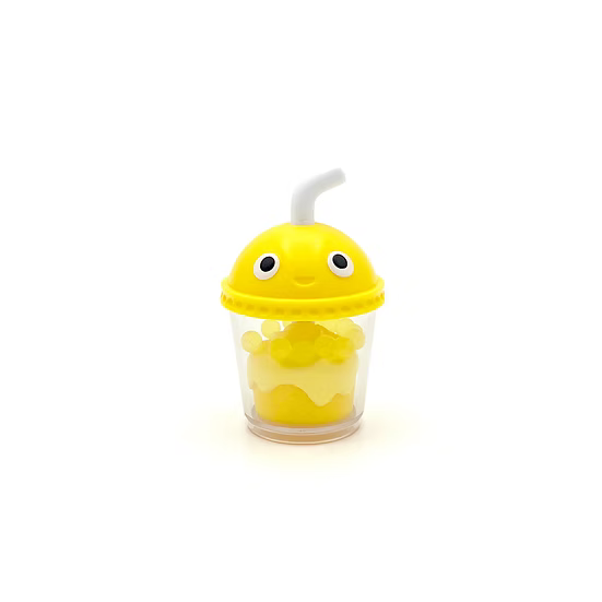 Fidget Go Banana Milkshake kawaii drink fidget toy, yellow sensory fidget