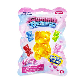 Keycraft Gummy Bearz mystery blind bag squishy toy packaging, collectible sensory fidget toy