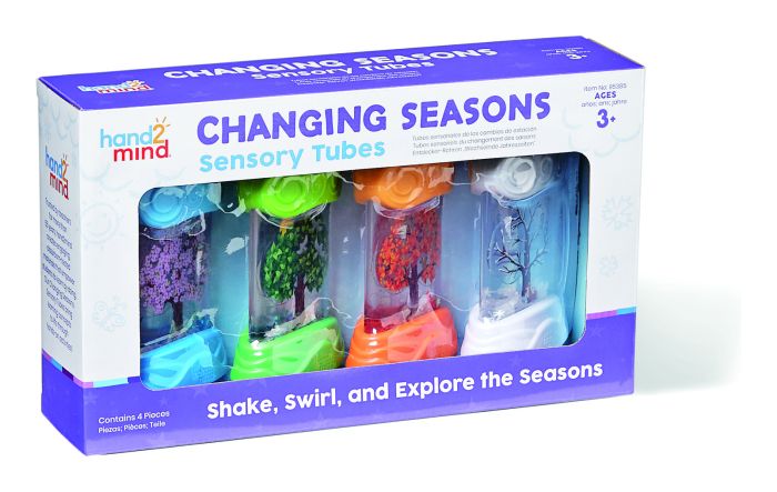 hand2mind Changing Seasons Sensory Tubes set box packaging front