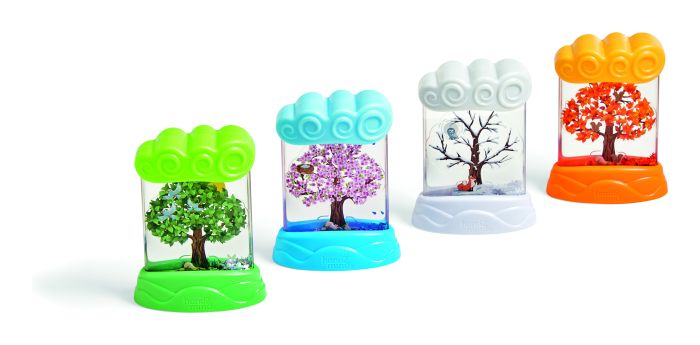 hand2mind Changing Seasons sensory tubes full set four seasons