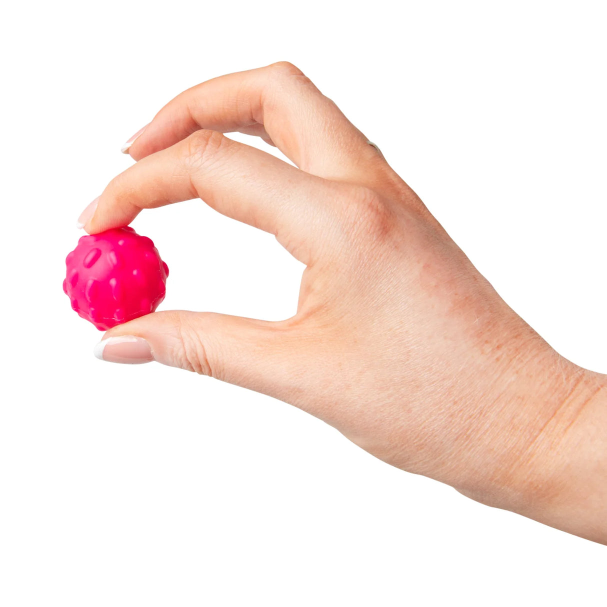 HGL Magnetic Sensory Spheres pink bumpy sensory ball pinched between fingers