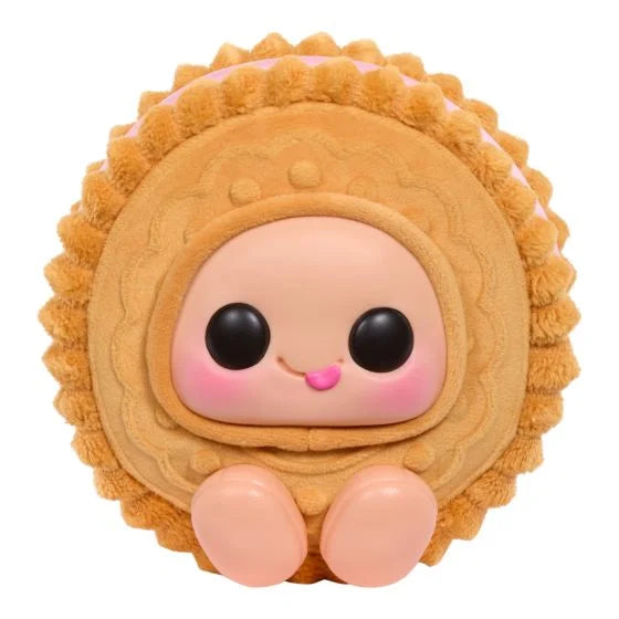 Hyojo Cookie Sandwich Vanilla with Strawberry Crème ultra-rare plush collectible, front view