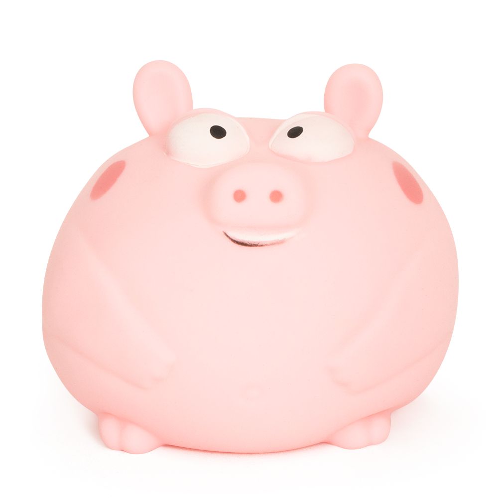 Jumbo Squishy Pig oversized slow-rise soft pink sensory stress relief fidget toy on white background