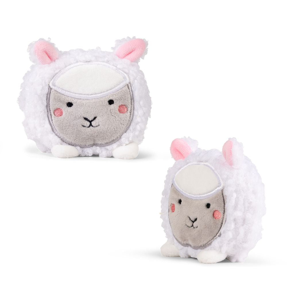 Keycraft Farm Sand Plush kawaii sheep white fluffy, squeezy sand sensory fidget toy