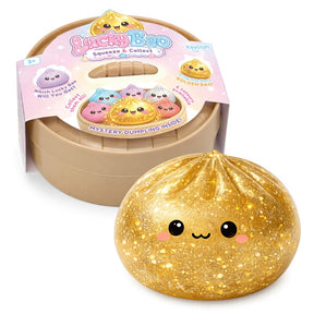 Keycraft Lucky Bao large rare gold glitter squishy dumpling with packaging