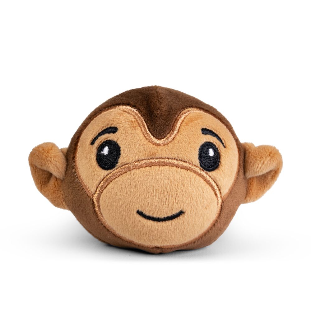Keycraft Safari Sand Plush kawaii monkey brown, squeezy sand sensory fidget toy