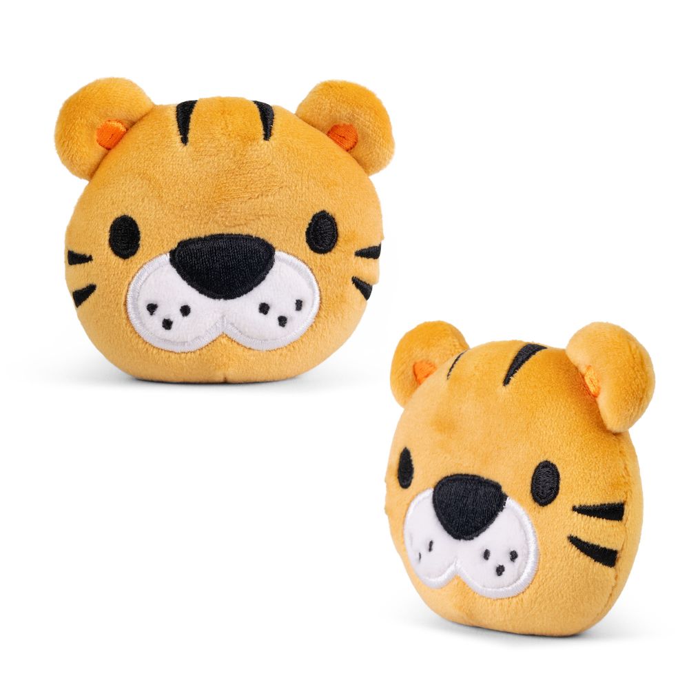 Keycraft Safari Sand Plush kawaii tiger yellow, squeezy sand sensory fidget toy