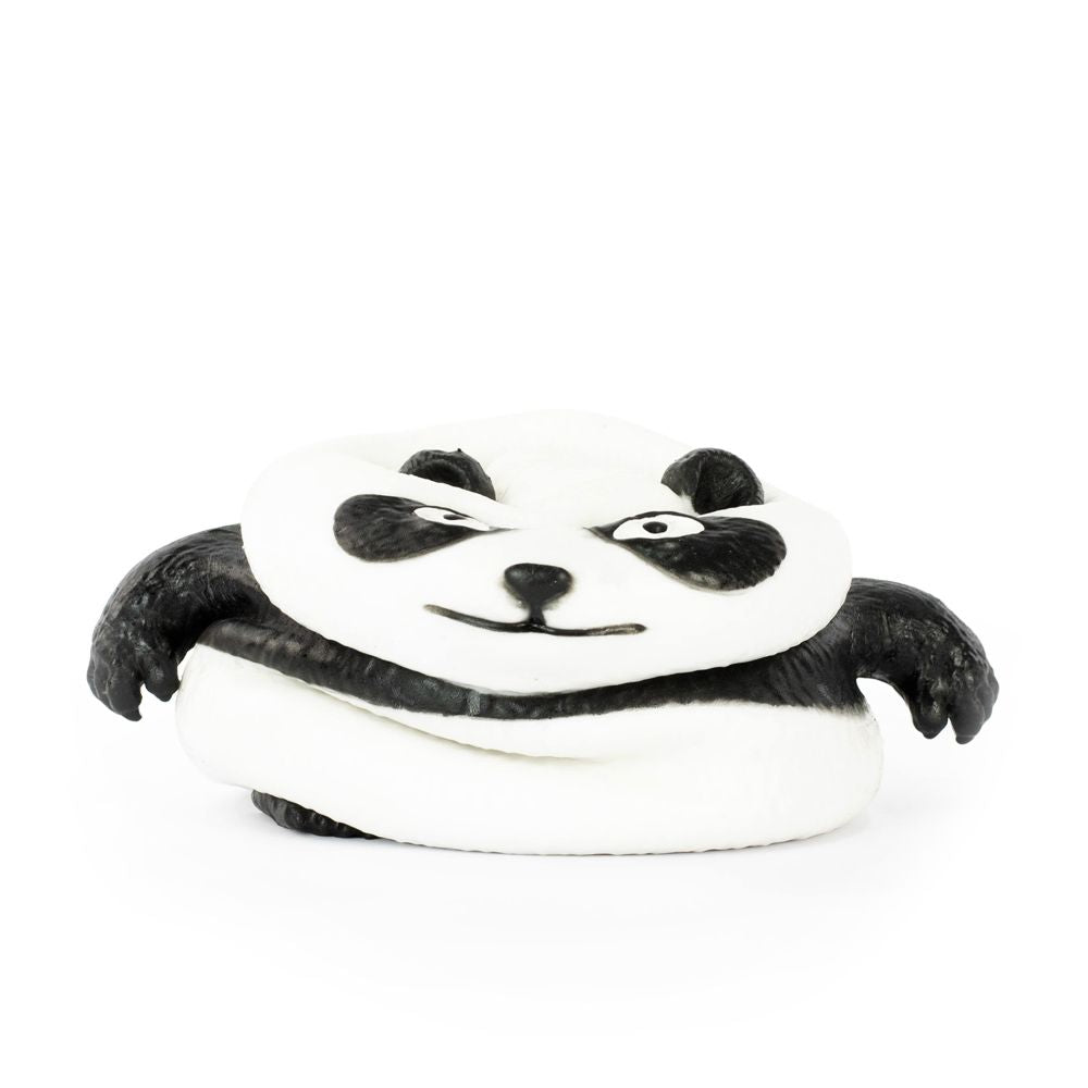 Keycraft Stretch N Smash Panda smashed flat, stretchy sensory fidget toy