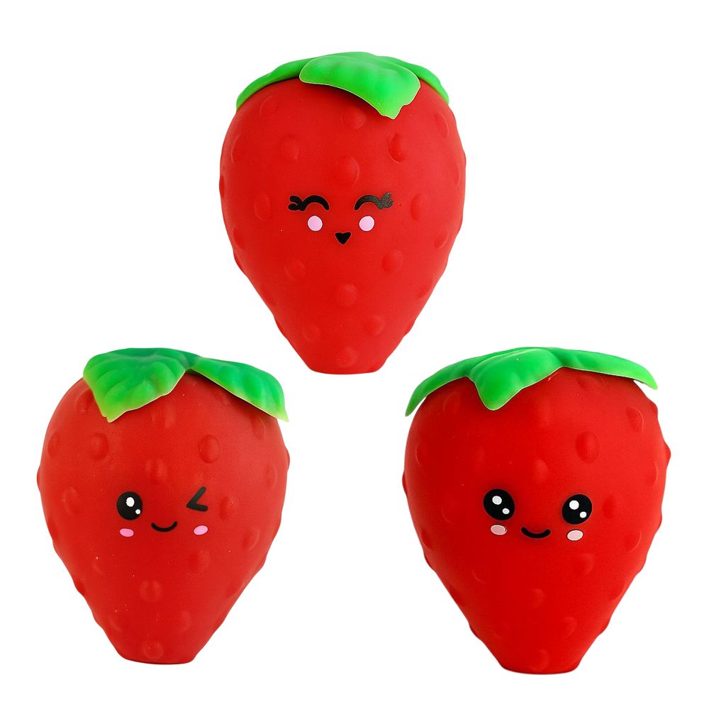 Squishy Strawberry Sand Filled Sensory Toy