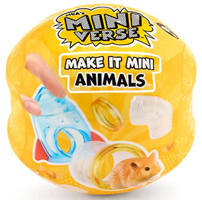 MGA Miniverse Make It Mini Animals yellow mystery blind ball packaging