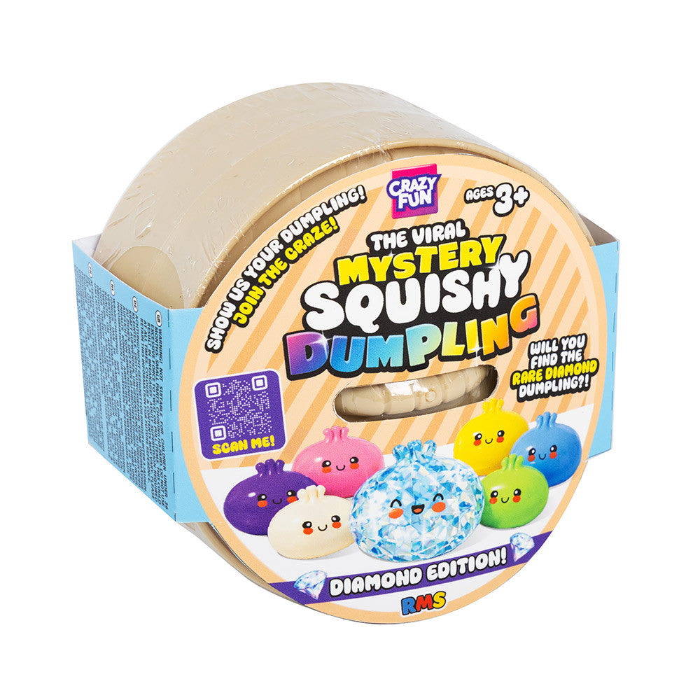 Mystery Squishy Dumpling Diamond Edition packaging, blind box sensory fidget toy