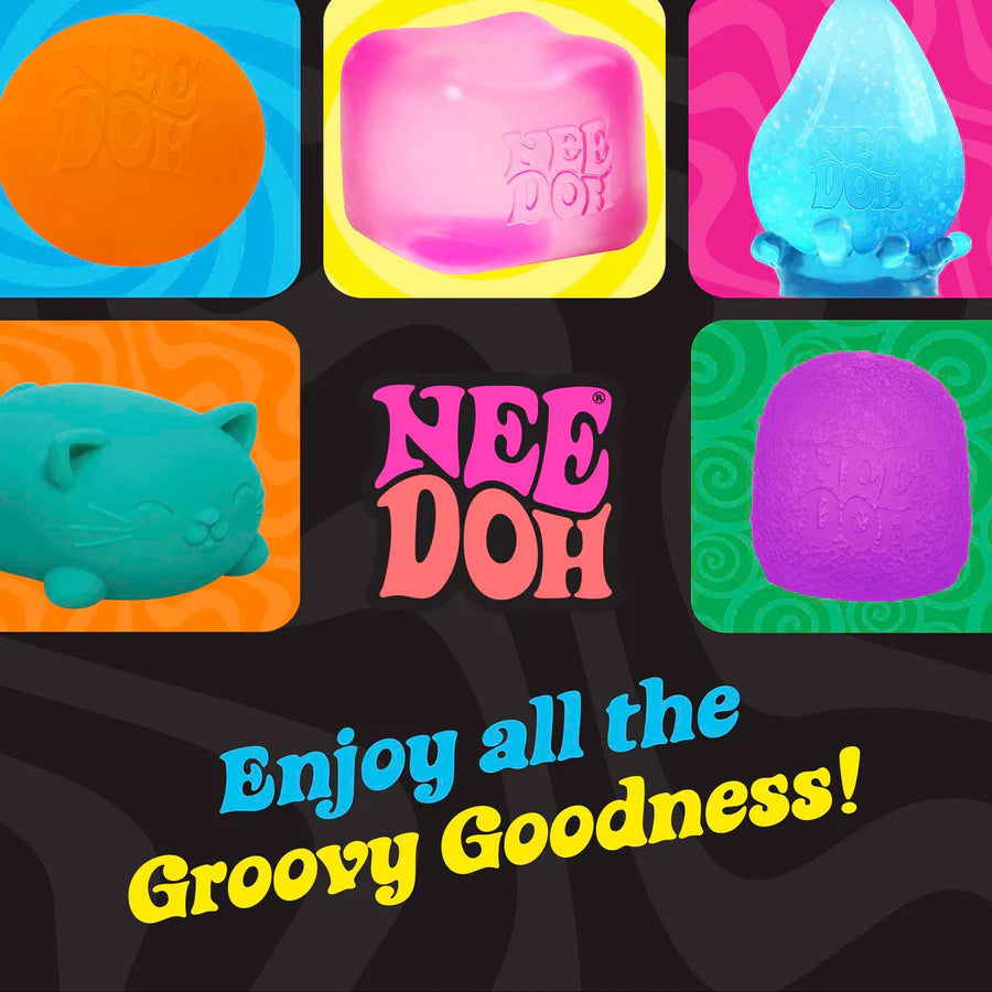NeeDoh brand range image showing various squishy sensory toys