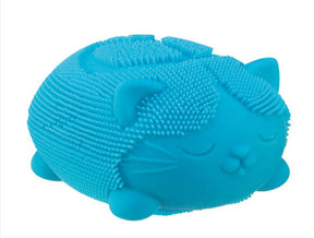 Nee Doh Fuzz Ball Wild Cats blue squishy cat sensory fidget toy