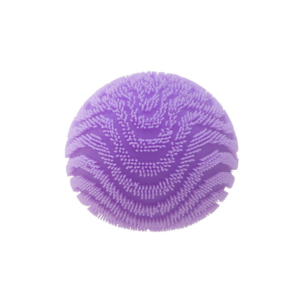 Purple NeeDoh Fuzz Ball Wonder Waves on white background