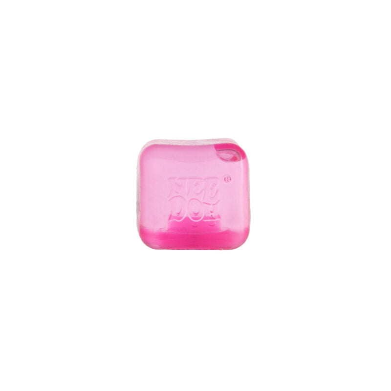 Pink NeeDoh Nice Ice Baby translucent squishy sensory cube