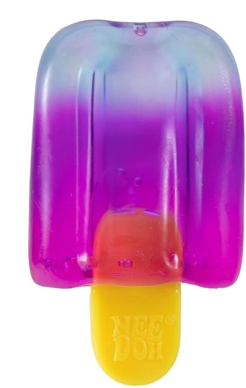 Nee Doh Nice-Sicle squishy popsicle fidget toy, blue to purple ombre