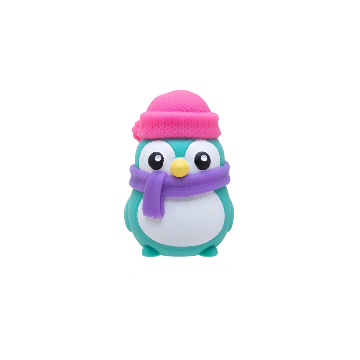Nee Doh Polar Glow Penguin teal squishy penguin sensory fidget toy