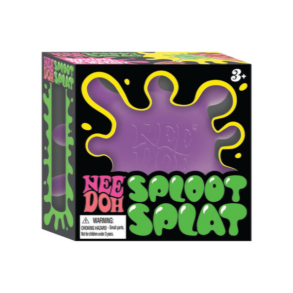 NeeDoh Sploot Splat box front showing purple variant