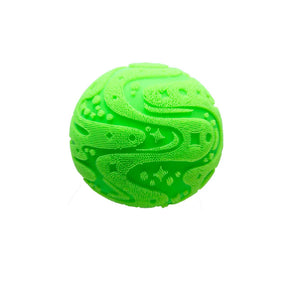 Green NeeDoh Super Fuzz Ball squishy sensory fidget toy