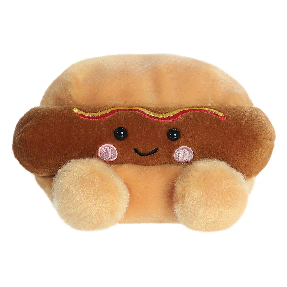 Aurora Palm Pals Colson Hot Dog brown plush soft toy collectible
