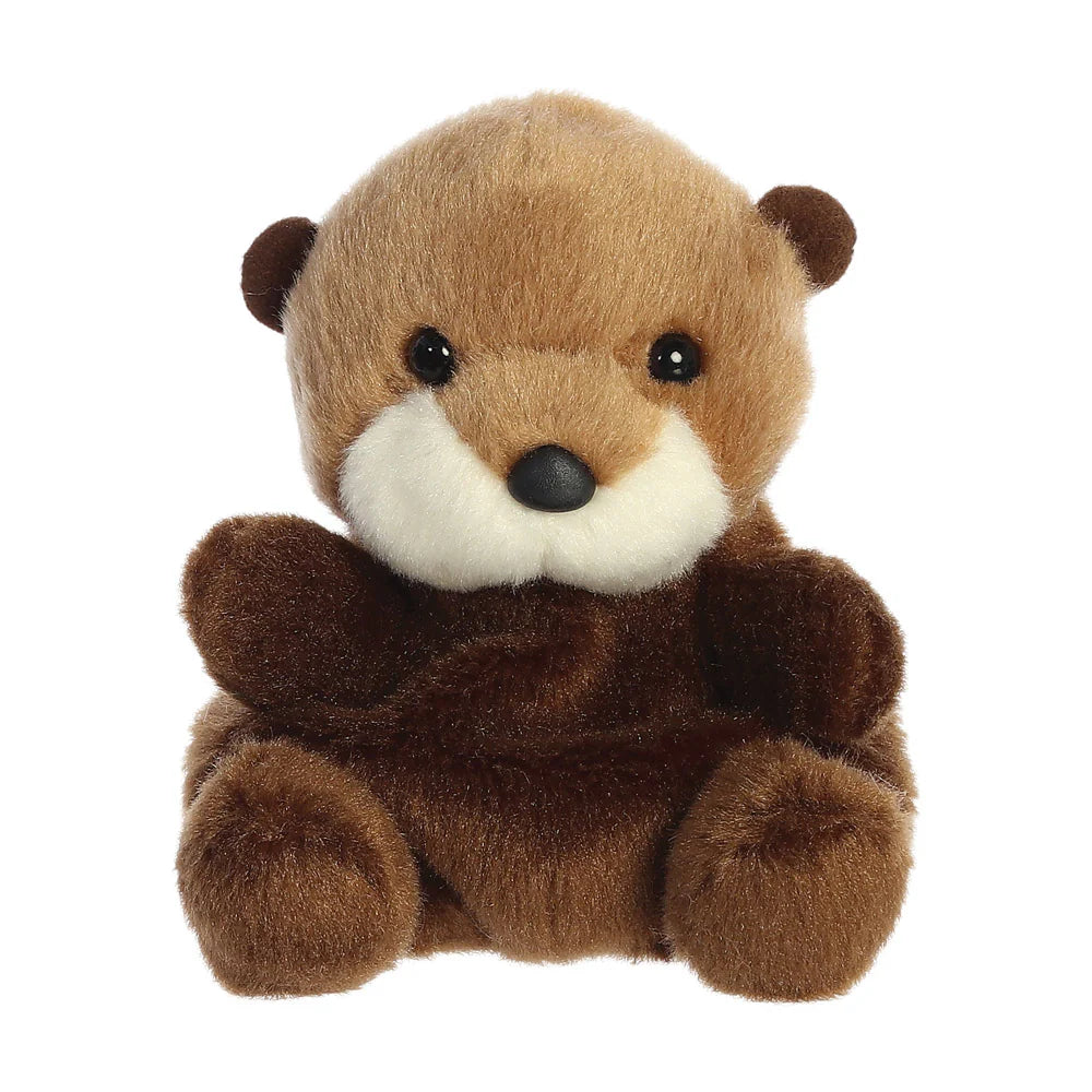 Palm Pals Selena Sea Otter mini plush with soft brown fur and cream face