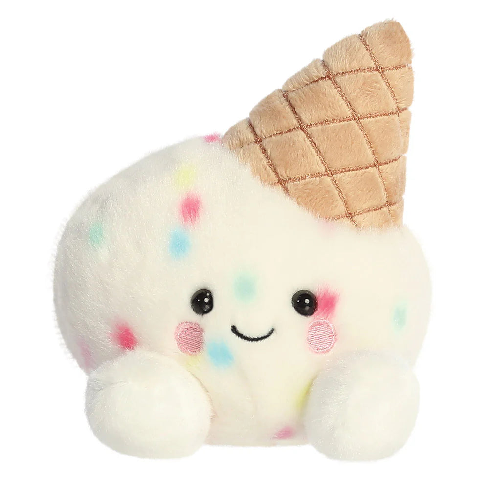 Aurora Palm Pals Sprinkle Ice Cream white cone plush soft toy collectible
