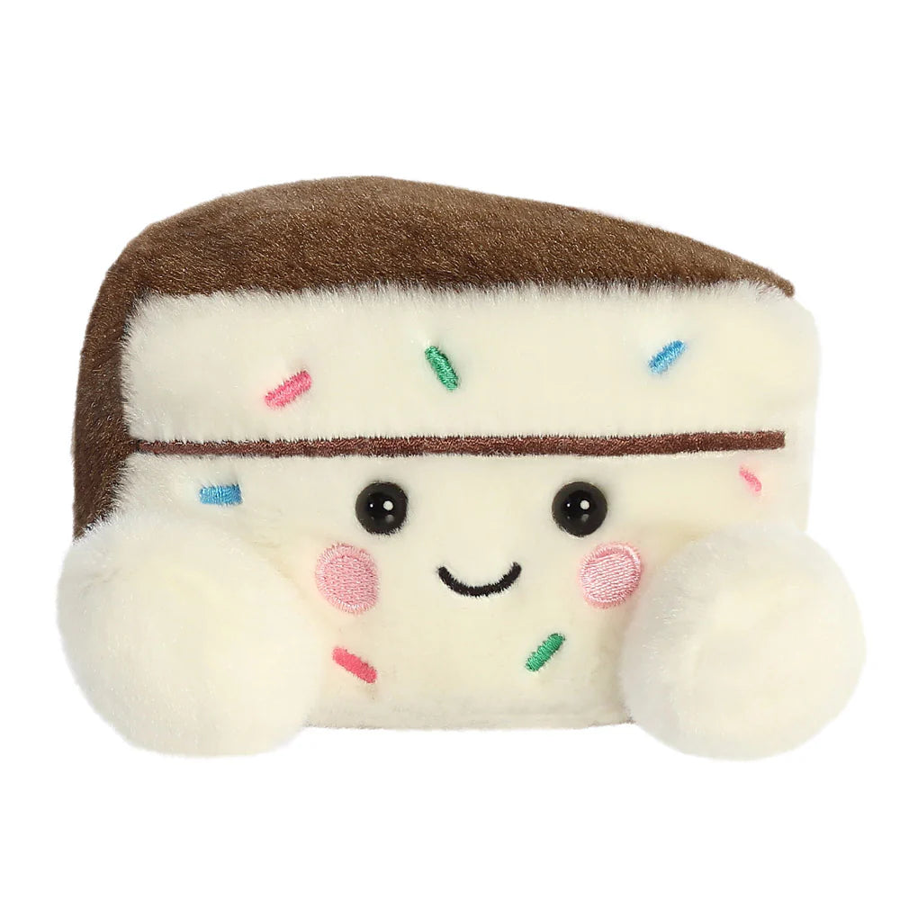Aurora Palm Pals Sprinkles Cake Slice chocolate white plush collectible