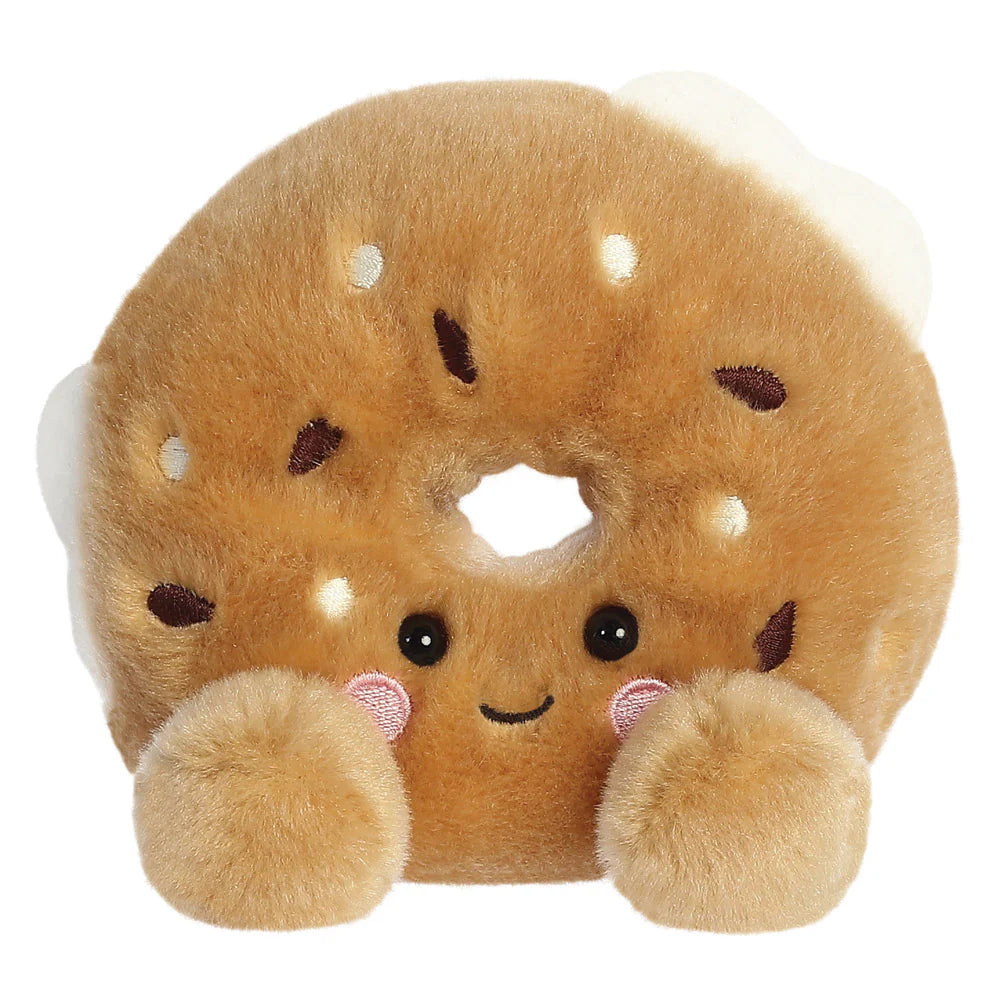Aurora Palm Pals Tony Everything Bagel brown plush soft toy collectible