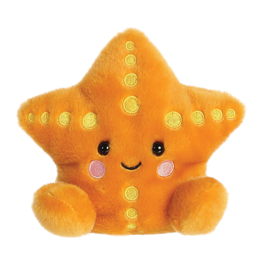 Palm Pals Treasure Starfish mini plush with golden orange star-shaped body and embroidered dots