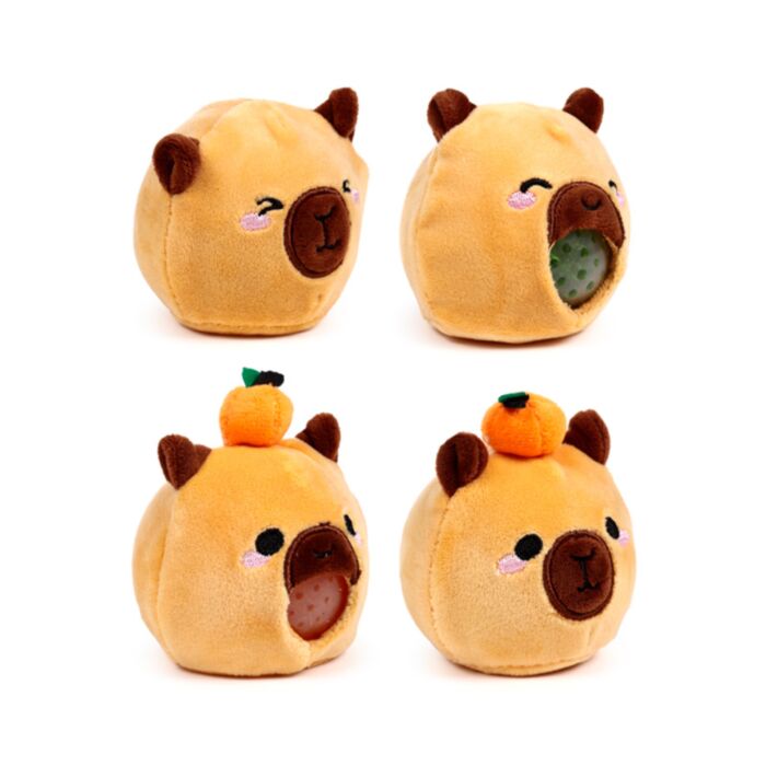 Queasy Squeezies Adoramals capybara plush fidget toy - four design variants