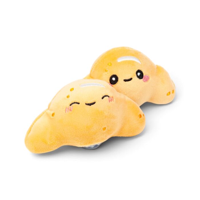 Two Queasy Squeezies Foodiemals croissant plush designs - assorted