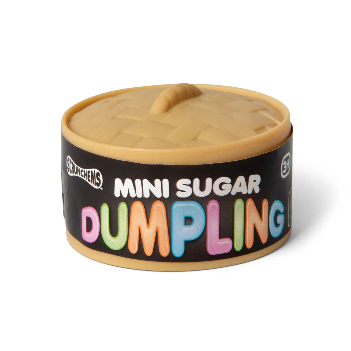 Scrunchems Mini Sugar Dumpling steamer pot packaging, kawaii squishy fidget toy