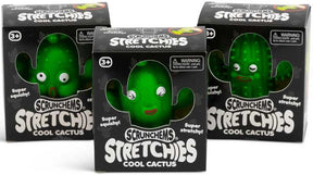 Three Scrunchems Stretchies Cool Cactus individual box packaging units super squishy stretchy.