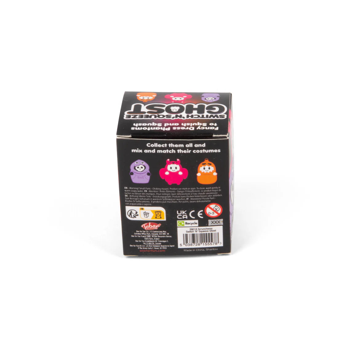 Scrunchems Switch N Squeeze Ghost box back — collect and mix and match costumes