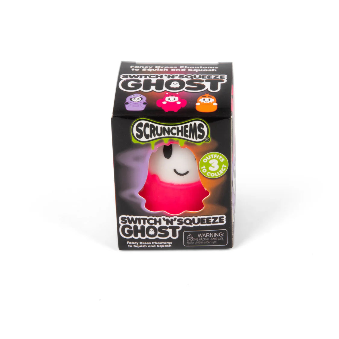 Scrunchems Switch N Squeeze Ghost — pink devil design, box front