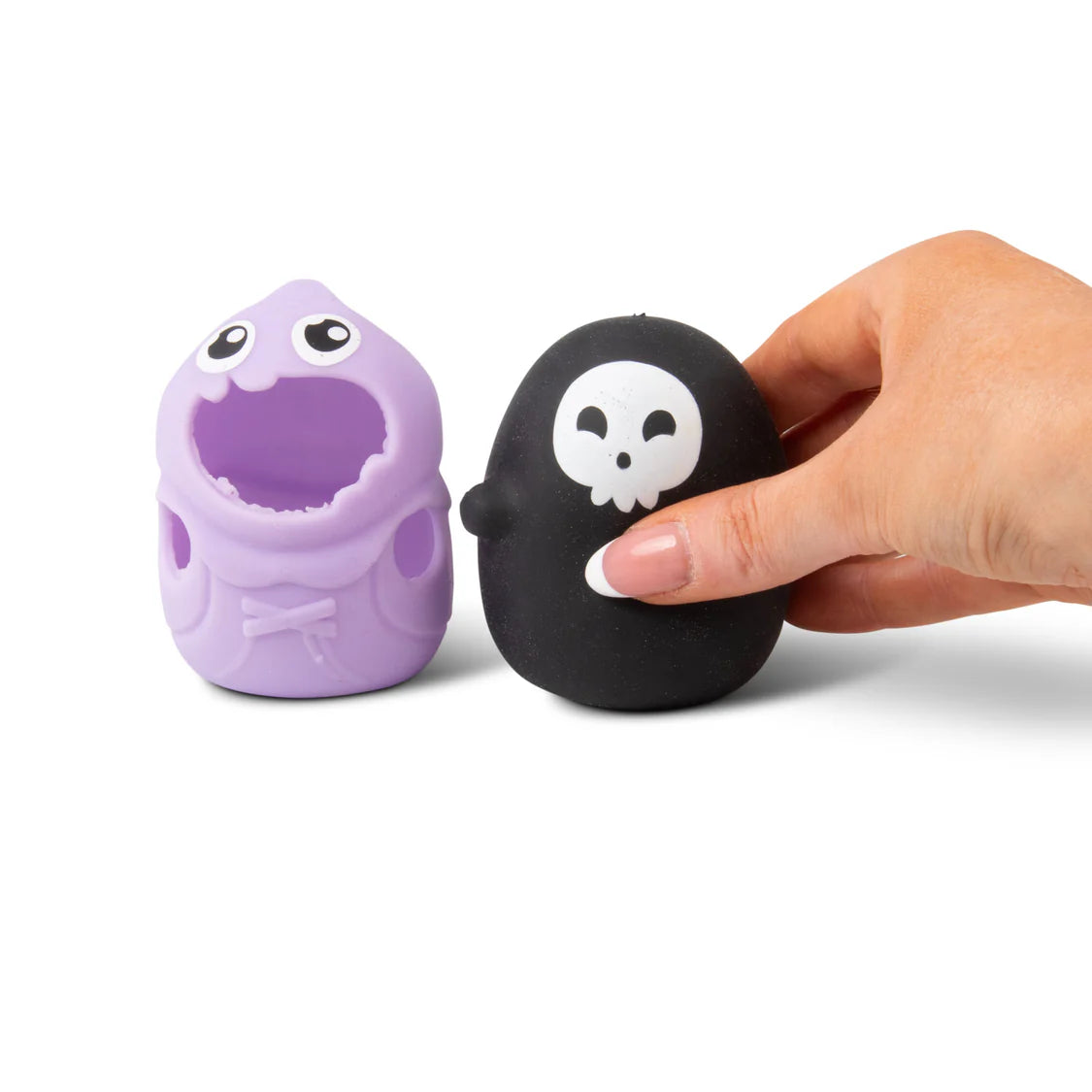 Scrunchems Switch N Squeeze Ghost purple reaper costume and ghost body separated