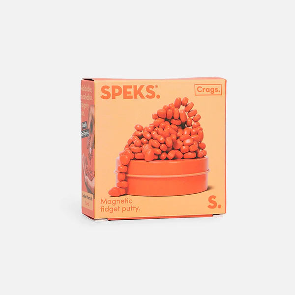 Speks Crags Coral small magnetic fidget putty packaging, sensory desk toy