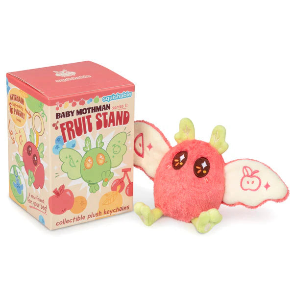 Squishable Baby Mothman Fruit Stand blind box with Apple plush keychain