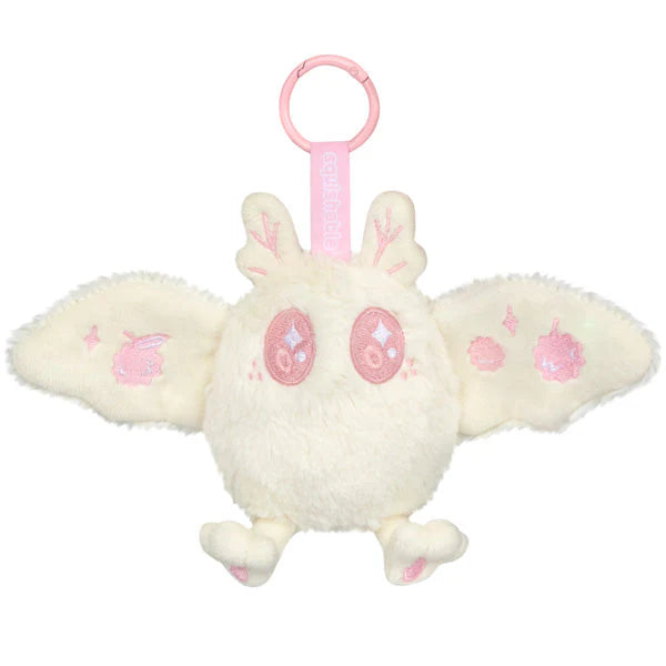 Squishable Baby Mothman Fruit Stand Lychee cream pink plush keychain front