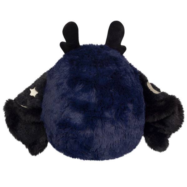 Squishable Mini Midnight Mothman navy black plush back view