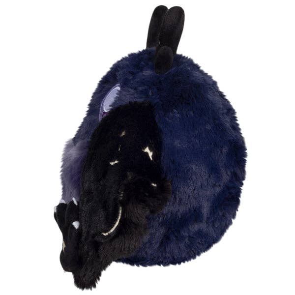 Squishable Mini Midnight Mothman navy black plush side view