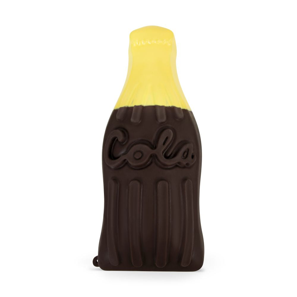 Front of The Big Squij giant cola bottle squishy with embossed Cola lettering