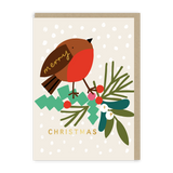 Merry Christmas Robin Card